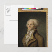 ポートレートのマクシミリエンデロベスピエール ポストカード (正面/裏面)