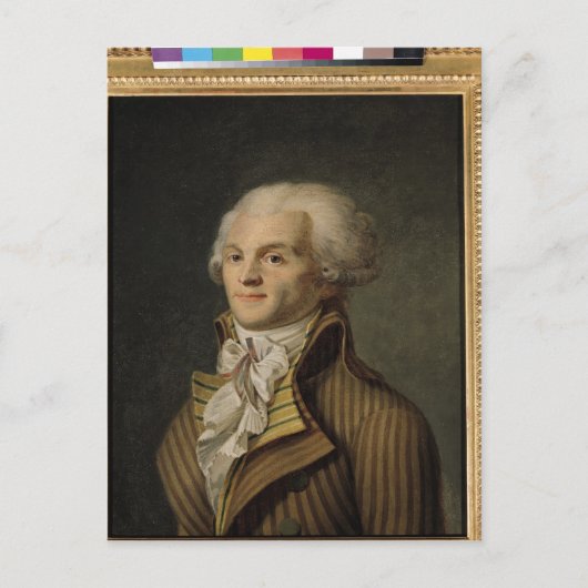 ポートレートのマクシミリエンデロベスピエール ポストカード (正面)