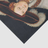 ポートレートのマグダレナザクセンby Lucas Cranach 薄葉紙 (詳細)