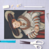 ポートレートのマグダレナザクセンby Lucas Cranach 薄葉紙 (クラフト)