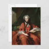 ポートレートのマダムマリアレスティンスカ1748 ポストカード (正面/裏面)