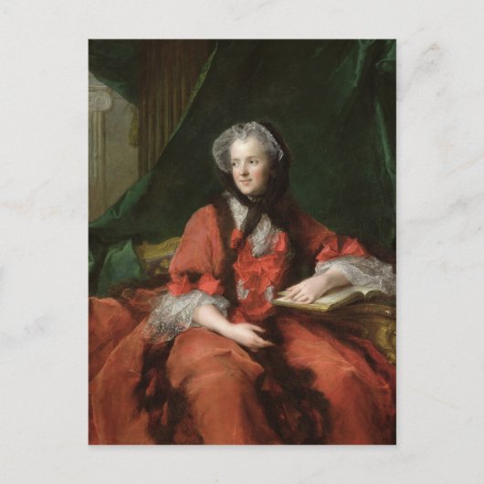 ポートレートのマダムマリアレスティンスカ1748 ポストカード (正面)