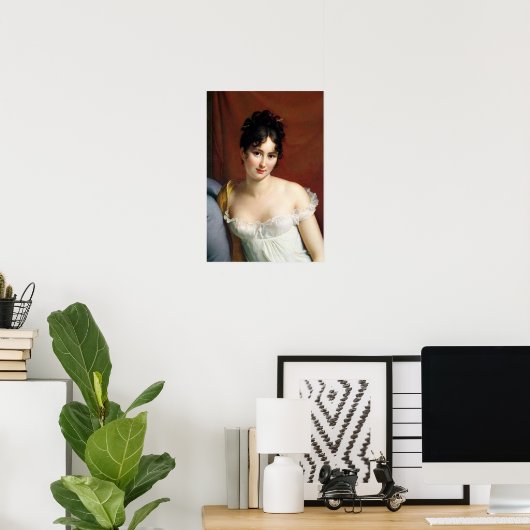 ポートレートのマダムレカマイヤー ポスター (ホームオフィス)