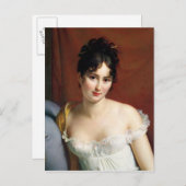 ポートレートのマダムレカマイヤー ポストカード (正面/裏面)