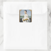 ポートレートのマドモワゼルカロリンリヴィエール1805 スクエアシール (バッグ)