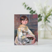 ポートレートのマドモワゼルジュリーマネットバイルノアール ポストカード (スタンド正面)