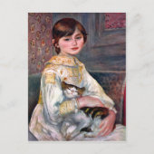 ポートレートのマドモワゼルジュリーマネットバイルノアール ポストカード (正面)