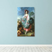 ポートレートのマドモワゼルGuimardとしてTerpsichore, c キャンバスプリント (インサイチュ (ウッドフロア))