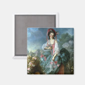 ポートレートのマドモワゼルGuimardとしてTerpsichore, c マグネット (正面/裏面)