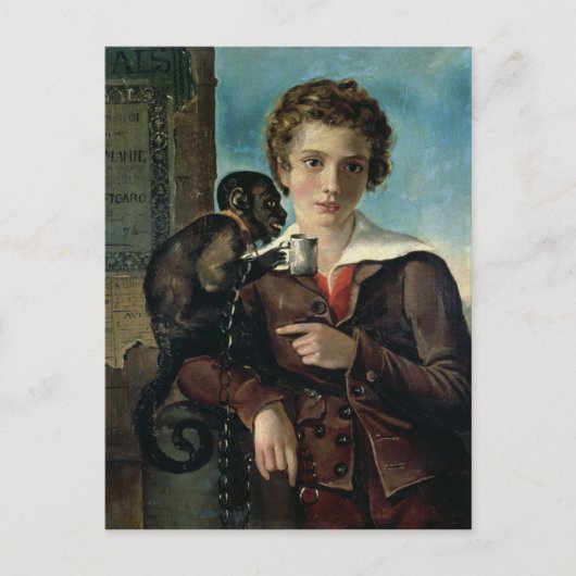 ポートレートのマリウスプチパinバレエ ポストカード (正面)