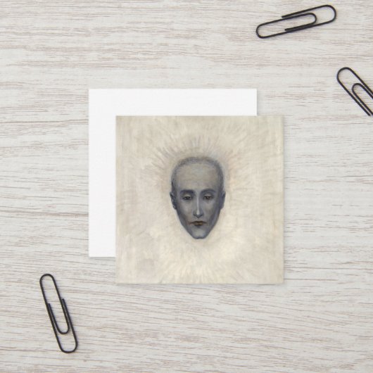 ポートレートのマルセルデュシャンbyフロリンステティハイマー スクエア名刺 (正面/裏面インサイチュ)