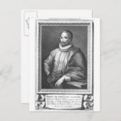 ポートレートのミゲルデセルバンテスサヴェドラ ポストカード (正面/裏面)