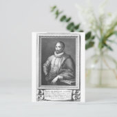 ポートレートのミゲルデセルバンテスサヴェドラ ポストカード (スタンド正面)