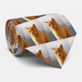 ポートレートのメルリンザジンジャーキャット ネクタイ (ロール)
