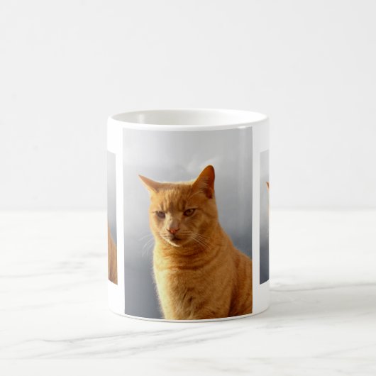 ポートレートのメルリン猫 コーヒーマグカップ (中央)