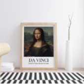 ポートレートのモナリサデルジオコンドbyダヴィンチ ポスター