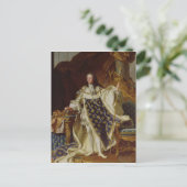 ポートレートのルイ15世の戴冠服 ポストカード (スタンド正面)