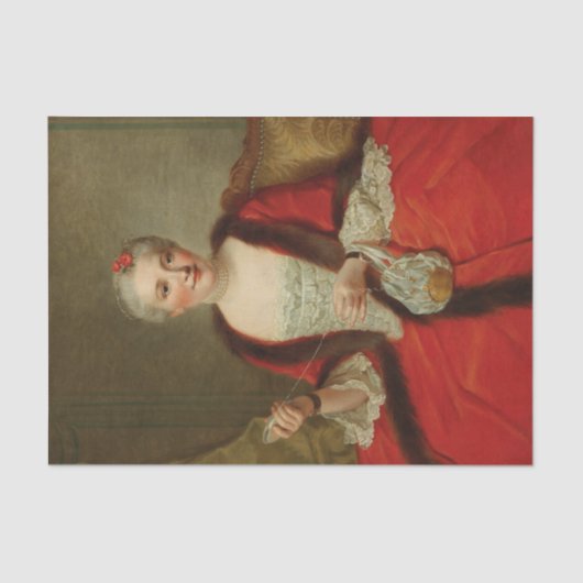 ポートレートのレディエレガントーバイピエールアレ 薄葉紙 (正面)