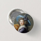 ポートレートのレディフランスのー 缶バッジ (正面&裏面)