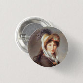ポートレートのレディフランスのー 缶バッジ (正面&裏面)