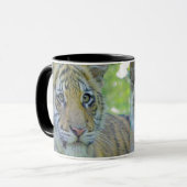 ポートレートの上の虎の子の終わり マグカップ (正面左)