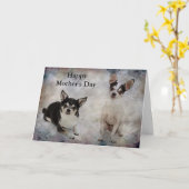 ポートレートの二千華華 カード (黄色い花)