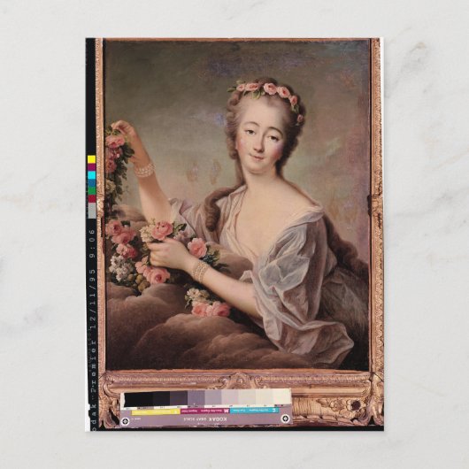 ポートレートの伯爵夫人デュバリー ポストカード (正面)