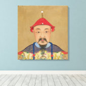 ポートレートの唐津神チェTsou（1638年～61年） キャンバスプリント (インサイチュ (ウッドフロア))