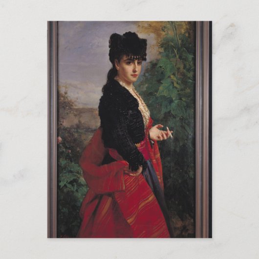 ポートレートの女スペインの性 ポストカード (正面)