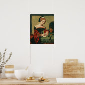 ポートレートの女性としてマグダレン ポスター (キッチン)