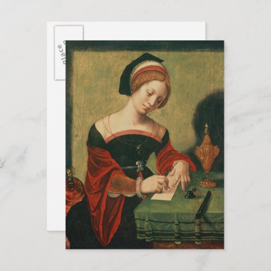 ポートレートの女性としてマグダレン ポストカード (正面/裏面)