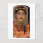 ポートレートの女性は、ロマーノ・エジプトのファイアム出身だ。 ポストカード (正面)