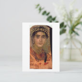 ポートレートの女性は、ロマーノ・エジプトのファイアム出身だ。 ポストカード (スタンド正面)