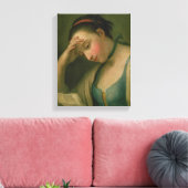 ポートレートの女性2 キャンバスプリント (インサイチュ (リビング))