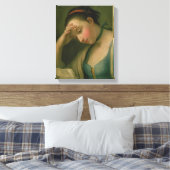 ポートレートの女性2 キャンバスプリント (インサイチュ (寝室))