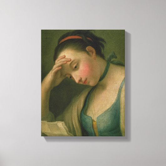 ポートレートの女性2 キャンバスプリント (正面)