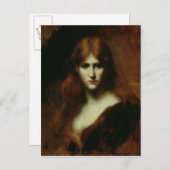 ポートレートの女性2 ポストカード (正面/裏面)