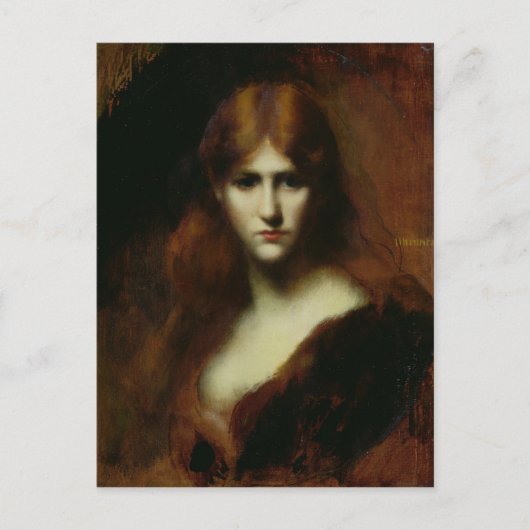 ポートレートの女性2 ポストカード (正面)