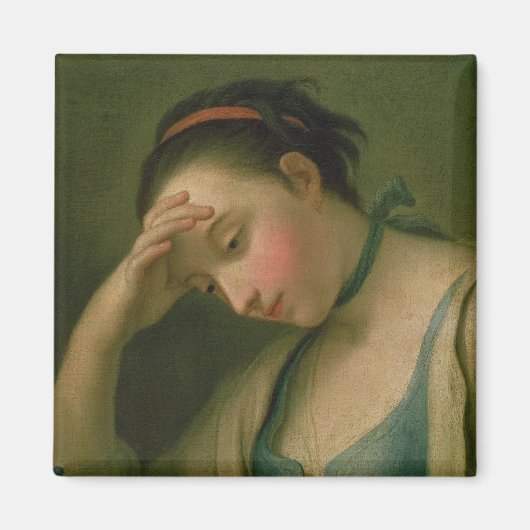 ポートレートの女性2 マグネット (正面)