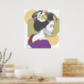 ポートレートの女日本の性 ポスター (キッチン)