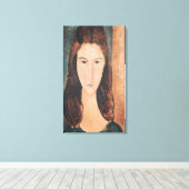 ポートレートの少女 キャンバスプリント (インサイチュ (ウッドフロア))
