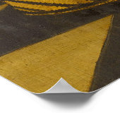 ポートレートの少年とコルフクラブ – ゴルフプリント ポスター (角)