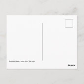 ポートレートの尾の付いた動物 ポストカード (裏面)