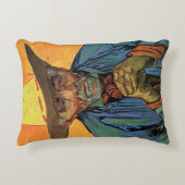 ポートレートの忍耐エスカレーターbyビンセント・ヴァン・ゴッホ アクセントクッション (正面)