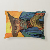 ポートレートの忍耐エスカレーターbyビンセント・ヴァン・ゴッホ アクセントクッション (裏面)