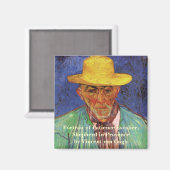 ポートレートの忍耐エスカレーターbyビンセント・ヴァン・ゴッホ マグネット (正面/裏面)