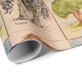 ポートレートの木の包装紙 ラッピングペーパー (ロールコーナー)