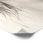 ポートレートの泣き叫び女の子 – 鉛筆のスケッチ ポスター (角)