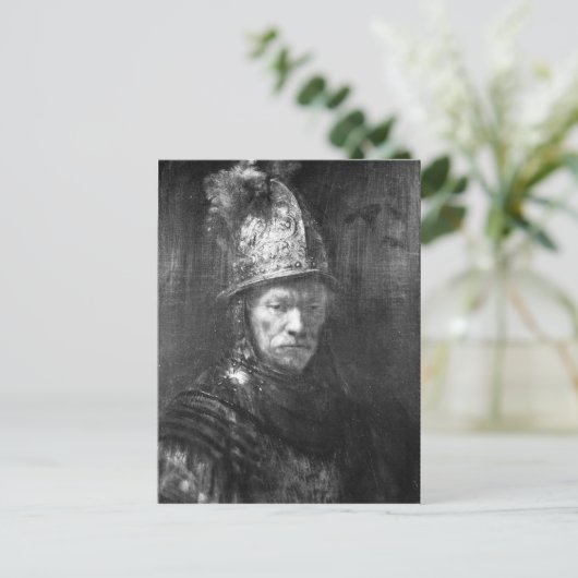 ポートレートの男の黄金の兜, 1648 ポストカード (スタンド正面)