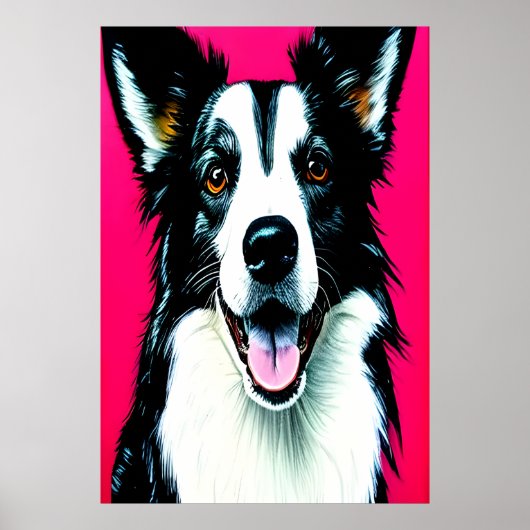 ポートレートの縁ど | AIアートポスター ポスター (正面)